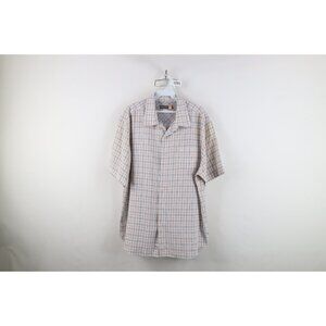 Vintage 90s Y2K Quiksilver Surfing Mens XL Short Sleeve Collared Button Shirt